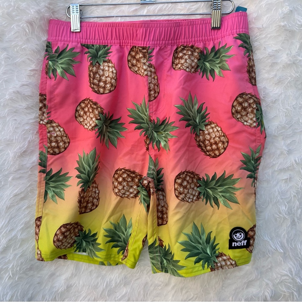 Neff Pineapple Print Swim Shorts - Picture 3 of 4